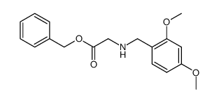 benzyl N-(2,4-dimethoxybenzyl)glycinate Structure