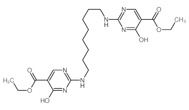 5-Pyrimidinecarboxylicacid, 2,2'-(1,8-octanediyldiimino)bis[1,4-dihydro-4-oxo-, diethyl ester (9CI) picture