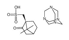 (1S)-2-Oxobornane-10-sulphonic acid, compound with 1,3,5,7-tetraazatricyclo(3.3.1.13,7)decane (1:1)结构式