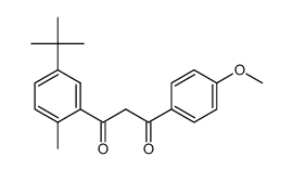 2-methyl-5-tert-butyl-4'-methoxydibenzoylmethane Structure