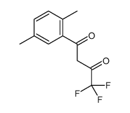 1-(2,5-dimethylphenyl)-4,4,4-trifluorobutane-1,3-dione结构式