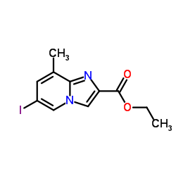 Ethyl 6-iodo-8-methylimidazo[1,2-a]pyridine-2-carboxylate structure