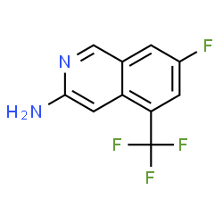 7-FLUORO-5-TRIFLUOROMETHYL-ISOQUINOLIN-3-YLAMINE structure