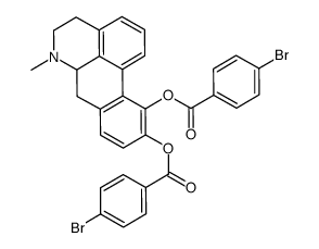 [11-(4-bromobenzoyl)oxy-6-methyl-5,6,6a,7-tetrahydro-4H-dibenzo[de,g]quinoline-10-yl] 4-bromobenzoate Structure