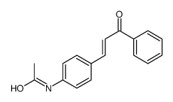 trans-N-(4-(3-Oxo-3-phenyl-1-propenyl)phenyl)acetamide结构式