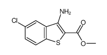 Methyl 3-amino-5-chlorobenzo[b]thiophene-2-carboxylate structure