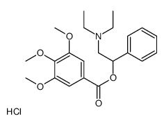 diethyl-[2-phenyl-2-(3,4,5-trimethoxybenzoyl)oxyethyl]azanium,chloride结构式