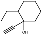 Cyclohexanol, 2-ethyl-1-ethynyl- Structure