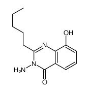 4(3H)-Quinazolinone,3-amino-8-hydroxy-2-pentyl- Structure