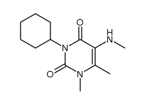 3-cyclohexyl-1,6-dimethyl-5-(methylamino)pyrimidine-2,4(1H,3H)-dione Structure