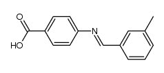 (E)-4-((3-methylbenzylidene)amino)benzoic acid Structure