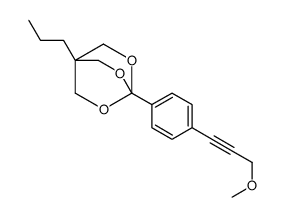 2,6,7-Trioxabicyclo(2.2.2)octane, 1-(4-(3-methoxy-1-propynyl)phenyl)-4-propyl- Structure