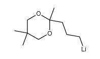 5-lithio-2-pentanone 2',2'-dimethylpropylene ketal Structure