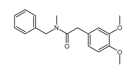 N-benzyl-2-(3,4-dimethoxyphenyl)-N-methylacetamide Structure