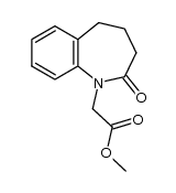 methyl (2-oxo-2,3,4,5-tetrahydro-1H-1-benzoazepin-1-yl)acetate结构式