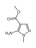 5-氨基-1-甲基-1H-吡唑-4-羧酸甲酯结构式