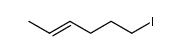 trans-4-hexenyl iodide Structure