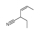 2-ethylpent-3-enenitrile Structure