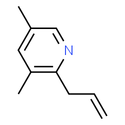 Pyridine,3,5-dimethyl-2-(2-propenyl)-(9CI) structure