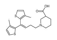 (3S)-1-[4,4-bis(3-methylthiophen-2-yl)but-3-enyl]piperidine-3-carboxylic acid Structure