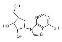 9-[(1R,2S,3S,4R)-2,3-dihydroxy-4-(hydroxymethyl)cyclopentyl]-3H-purine-6-thione Structure