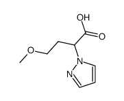 4-Methoxy-2-(1H-pyrazol-1-yl)butanoic acid结构式