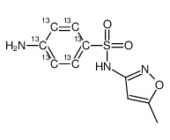 SulfaMethoxazole-13C6 Structure