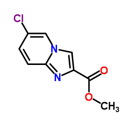 IMidazo[1,2-a]pyridine-2-carboxylic acid, 6-chloro-, Methyl ester结构式