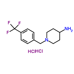 1-[4-(Trifluoromethyl)benzyl]-4-piperidinamine dihydrochloride Structure