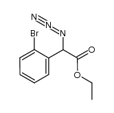 ethyl 2-azido-2-(2-bromophenyl)acetate结构式