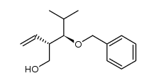 (2R*,3S*)-3-(benzyloxy)-4-methyl-2-vinyl-1-pentanol Structure