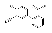 2-(4-chloro-3-cyanophenyl)pyridine-3-carboxylic acid Structure