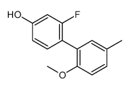 3-fluoro-4-(2-methoxy-5-methylphenyl)phenol结构式