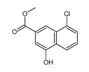 8-氯-4-羟基-2-萘羧酸甲酯结构式