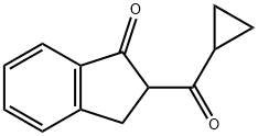 1H-Inden-1-one, 2-(cyclopropylcarbonyl)-2,3-dihydro- Structure