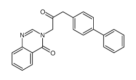 3-[2-oxo-3-(4-phenylphenyl)propyl]quinazolin-4-one Structure