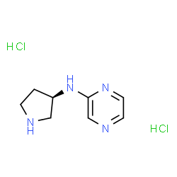 (R)-N-(Pyrrolidin-3-yl)pyrazin-2-amine dihydrochloride Structure