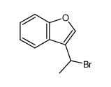 1-(benzofuran-3-yl)ethyl bromide Structure