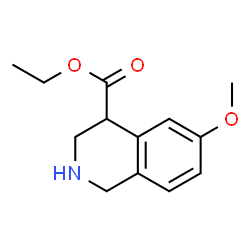 Ethyl 6-Methoxy-1,2,3,4-tetrahydroisoquinoline-4-carboxylate结构式