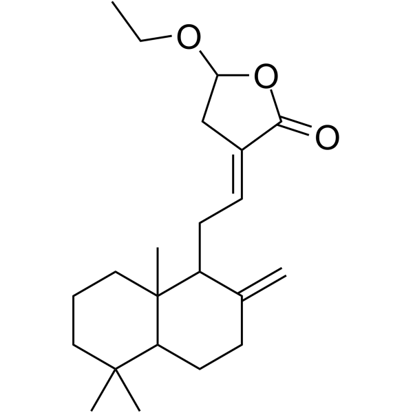 Coronarin D ethyl ether structure