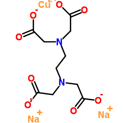 Disodium cupric ethylenediaminetetraacetate structure