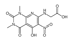 2-[(1,3-dimethyl-6-nitro-2,4,5-trioxo-8H-pyrido[2,3-d]pyrimidin-7-yl)amino]acetic acid Structure