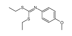 diethyl (4-methoxyphenyl)carbonimidodithioate结构式