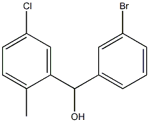 (3-bromophenyl)-(5-chloro-2-methylphenyl)methanol Structure