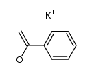 potassium enolate of acetophenone Structure