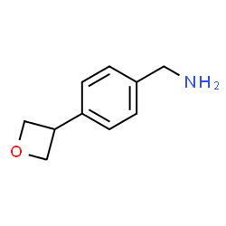 (4-(Oxetan-3-yl)phenyl)methanamine structure