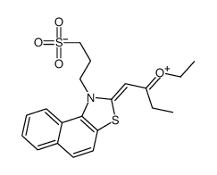 3-[2-(2-ethoxybut-1-enyl)benzo[e][1,3]benzothiazol-1-ium-1-yl]propane-1-sulfonate Structure