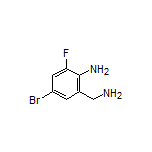 2-(氨甲基)-4-溴-6-氟苯胺结构式