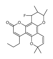 12-Fluorocalanolide B结构式