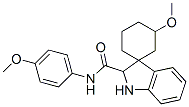 N-(4-Methoxyphenyl)-5-methoxyspiro[cyclohexane-1,3'-indoline]-2'-carboxamide结构式